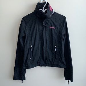 Bench Lightweight BBQ Jacket / Coat Black & Pink